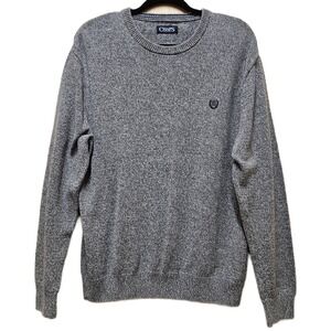 Chaps‎ Ralph Lauren Gray Marled Men's Classic Fit Crew Neck Sweater Size Large
